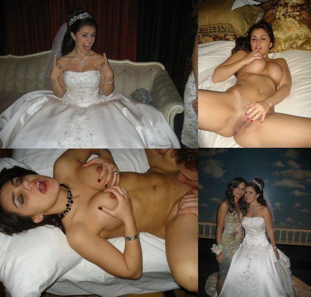 Hot sexy young brides undressed