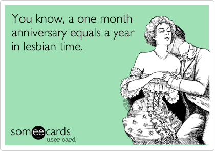 Lesbian anniversary ecard