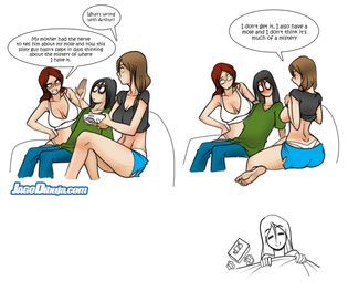 Living with gamer and hipster girl nude parody
