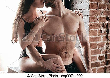 best of Her sexy on kiss Man underwear woman