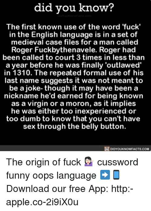 best of Of the word fuck Origin