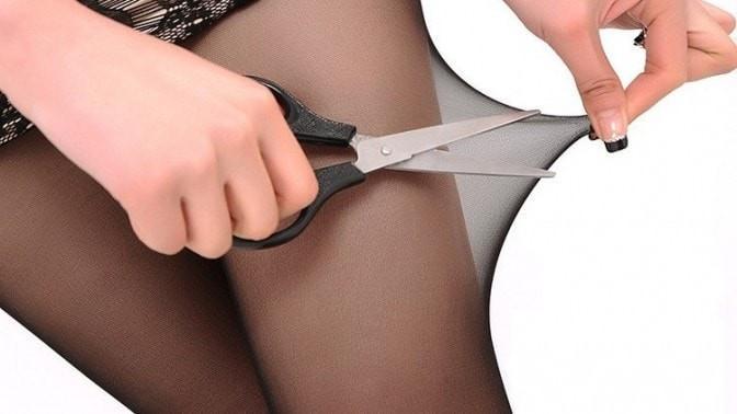 best of Scissors pantyhose Ripped