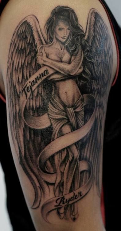 best of Nude angel tattoo Sexual