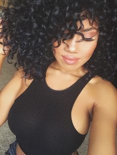 Sexy lightskin girl black hair