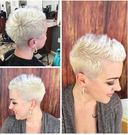Shaved female cuts