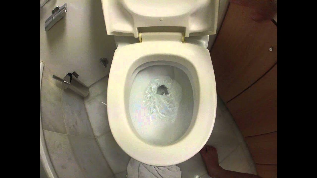 Suck on toilet