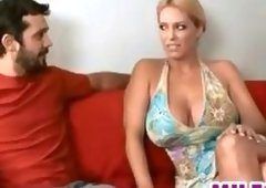 Video clip gorgeous babe stroking a big cock