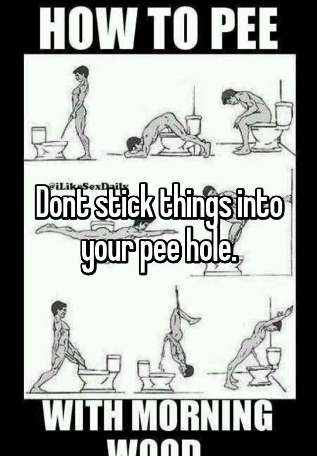 best of Pee Where is hole your